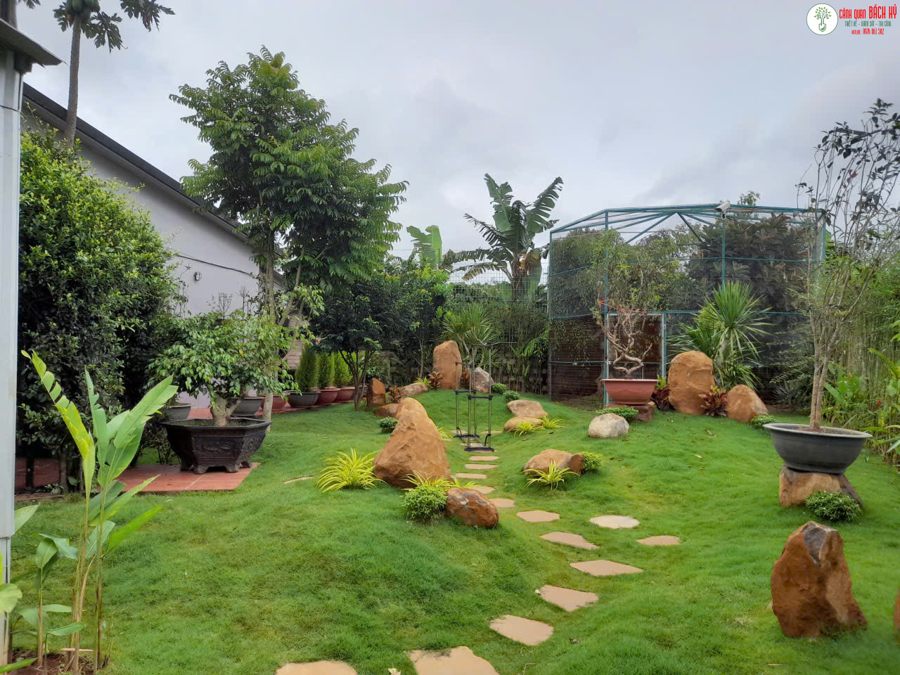 MẪU SÂN VƯỜN MINI PHÙ HỢP GIA ĐÌNH TRẺ